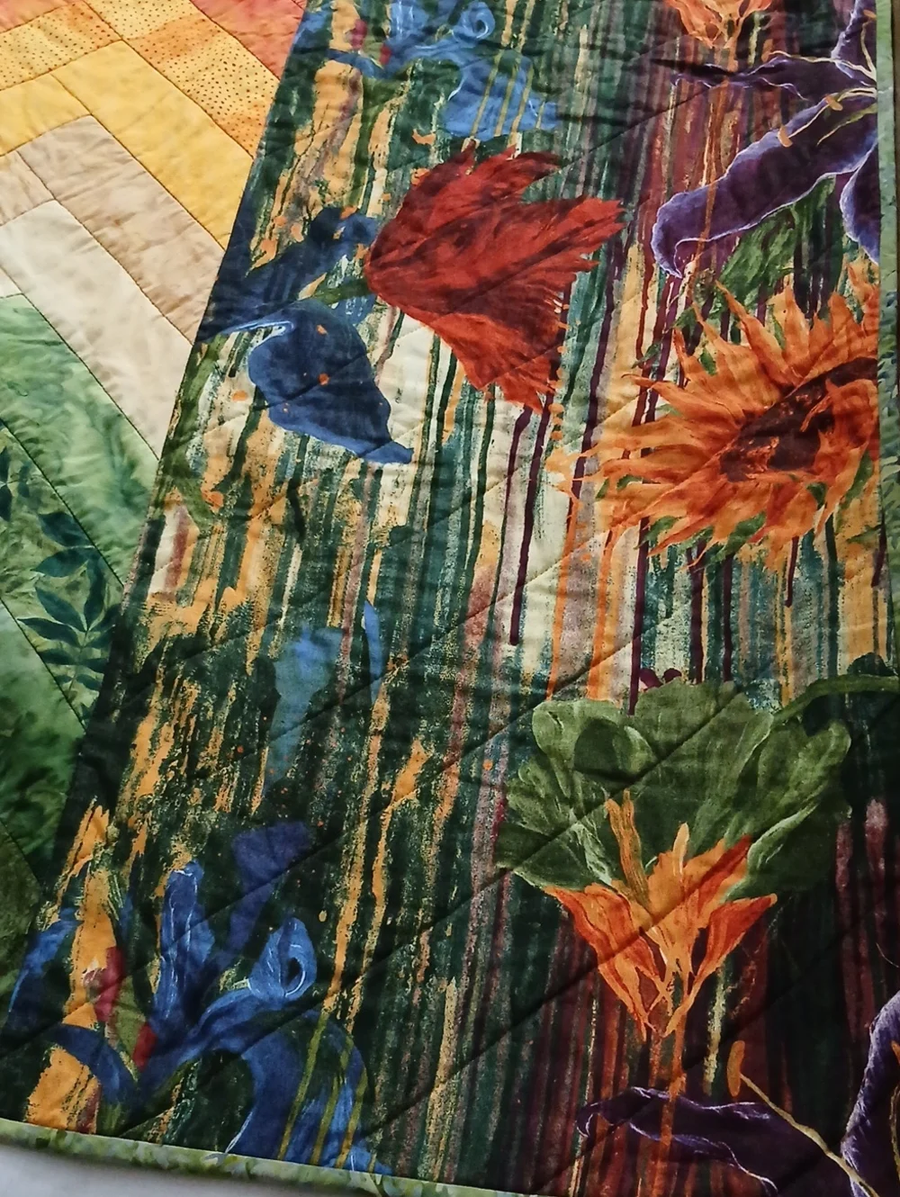 Handmade Floral Quilt